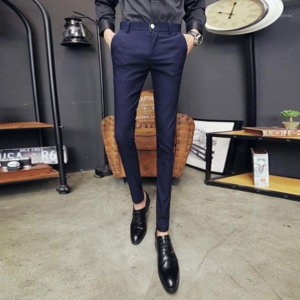 pantalon homme korean fashion solid pants men slim fit casual elastic streetwear suit pant long trousers clothing men's, Black
pantalon homme korean fashion solid pants men slim fit casual elastic streetwear suit pant long trousers clothing men's, Black