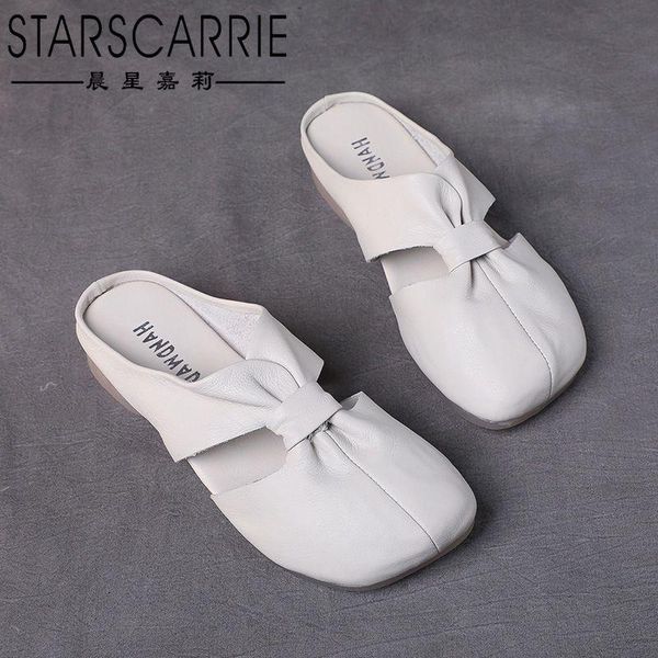 slippers real leather flat heel soft sole sandals women's 2021 summer baotou bowknot, Black
slippers real leather flat heel soft sole sandals women's 2021 summer baotou bowknot, Black