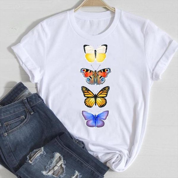 and women cartoon butterfly mens watercolor 90s cute summer female tshirts fashion clothes graphic t lady print tee, White;black
and women cartoon butterfly mens watercolor 90s cute summer female tshirts fashion clothes graphic t lady print tee, White;black