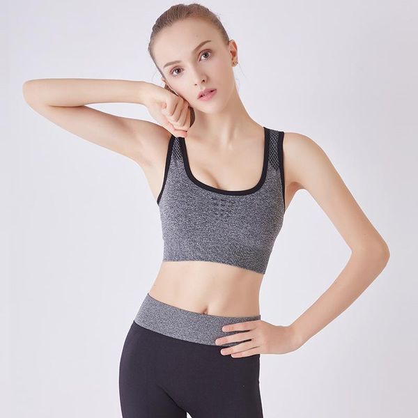 breathable mesh sports bra,women high stretch wire padded sports seamless fitness vest absorb sweat yoga bra, White;black
breathable mesh sports bra,women high stretch wire padded sports seamless fitness vest absorb sweat yoga bra, White;black