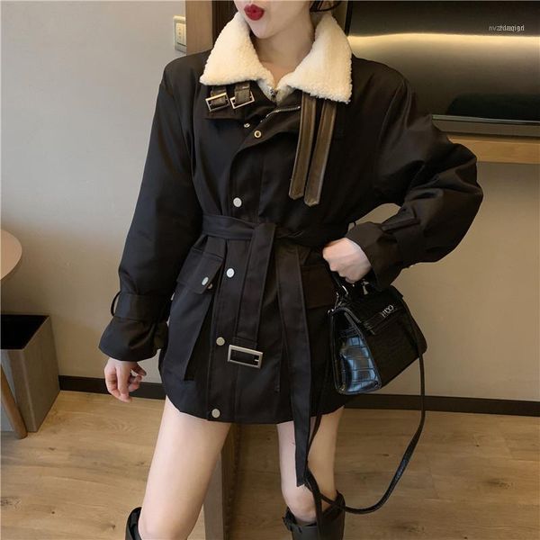 women's down & parkas 2021 cotton solid fashion korean high street winter jackets coat for women 0351, Black
women's down & parkas 2021 cotton solid fashion korean high street winter jackets coat for women 0351, Black