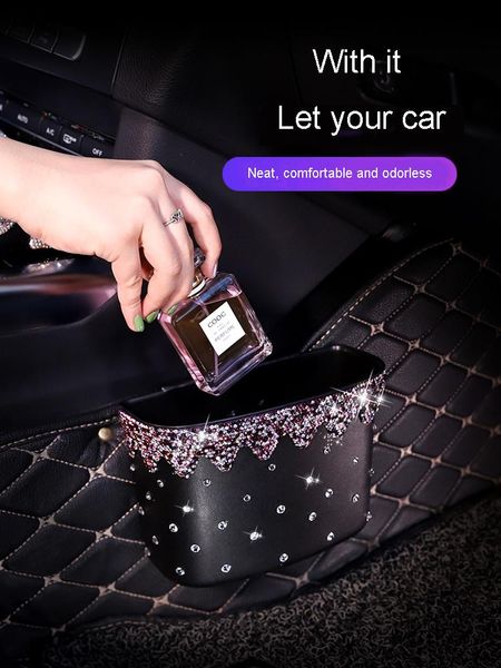 car organizer rhinestones trash can garbage holder plastic auto backseat hanging bin umbrella paper towel storage box for gilrs
car organizer rhinestones trash can garbage holder plastic auto backseat hanging bin umbrella paper towel storage box for gilrs