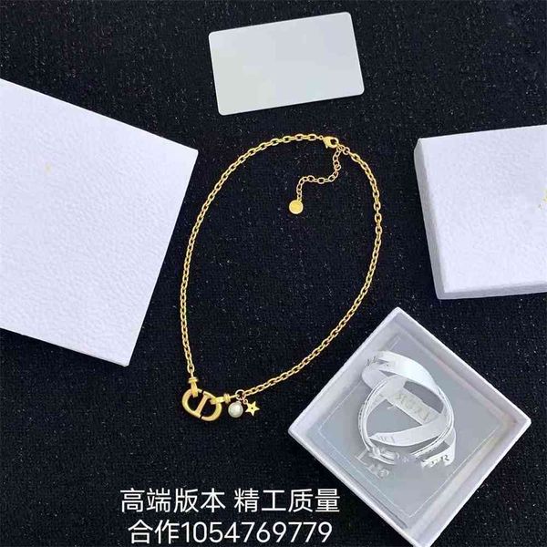 2021 luxury designer jewelry / new letter star pearl necklace female fashion necklace, Silver
2021 luxury designer jewelry / new letter star pearl necklace female fashion necklace, Silver