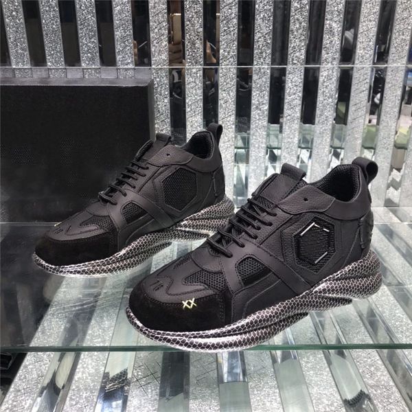 designer luxury pp mens black skull sneakers sports fashion classic personality mens daddy reathable with original box, Red;white
designer luxury pp mens black skull sneakers sports fashion classic personality mens daddy reathable with original box, Red;white