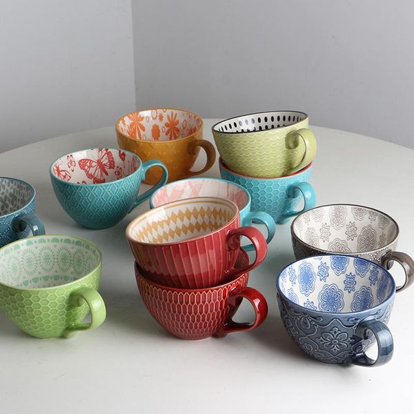 mugs retro nordic defect embossed handgrip creative home ceramic mug dessert cereal breakfast milk coffee cup kawaii
mugs retro nordic defect embossed handgrip creative home ceramic mug dessert cereal breakfast milk coffee cup kawaii