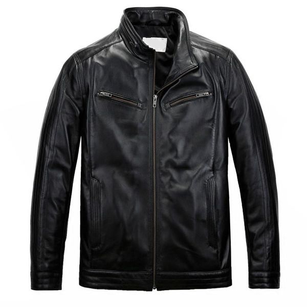 men's leather & faux geniune jacket men sheepskin bomber jackets spring autumn plus size 4xl chaqueta de 16-h15# mf397, Black
men's leather & faux geniune jacket men sheepskin bomber jackets spring autumn plus size 4xl chaqueta de 16-h15# mf397, Black
