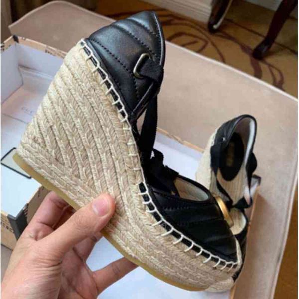 official website 70% off outlet luxury brand slope heel women's shoes leather 10cm high hand woven retro sandals, Black
official website 70% off outlet luxury brand slope heel women's shoes leather 10cm high hand woven retro sandals, Black