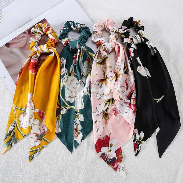 floral print bow scrunchies satin long ribbon ponytail scarf hair tie scrunchies women girls elastic hair bands hair accessories, Pink
floral print bow scrunchies satin long ribbon ponytail scarf hair tie scrunchies women girls elastic hair bands hair accessories, Pink