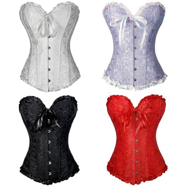 bustiers & corsets s-6xl women fashion jacquard satin waist trainer and lingerie underwear shapewear plus size corselet, Black;white
bustiers & corsets s-6xl women fashion jacquard satin waist trainer and lingerie underwear shapewear plus size corselet, Black;white