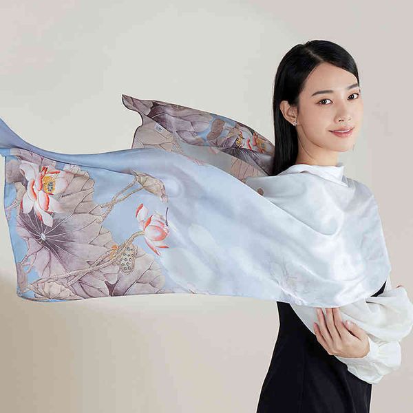 100% long scarf for women print luxury headscarf natural shawls floral neckscarf hangzhou pure real silk foulard femme, Blue;gray
100% long scarf for women print luxury headscarf natural shawls floral neckscarf hangzhou pure real silk foulard femme, Blue;gray