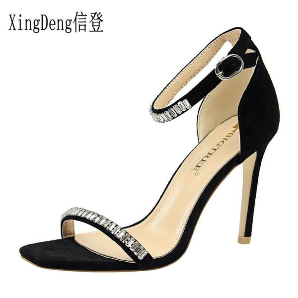 sandals xingdeng girls summer party dress sandal thin heels design women ankle strap rhinestone flock high shoes, Black
sandals xingdeng girls summer party dress sandal thin heels design women ankle strap rhinestone flock high shoes, Black