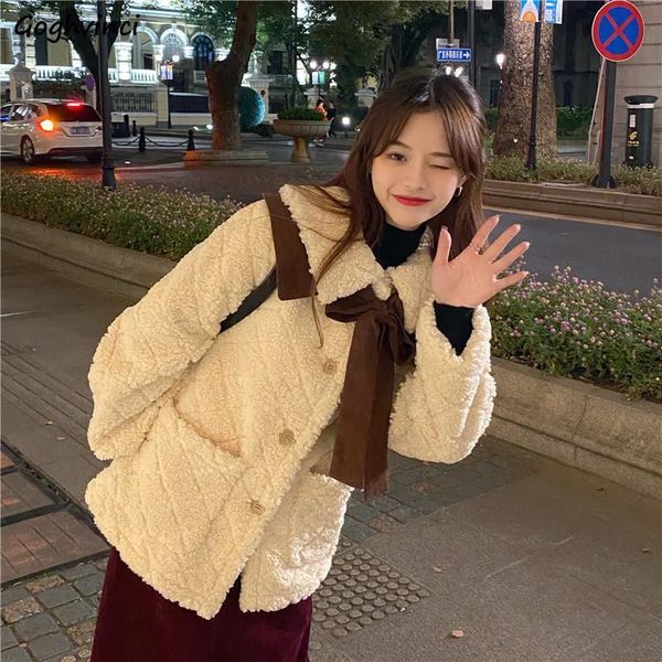 women's wool & blends women woolen coats student sweet bow argyle lambswool plus velvet soft warm patchwork chic single breasted oversi, Black
women's wool & blends women woolen coats student sweet bow argyle lambswool plus velvet soft warm patchwork chic single breasted oversi, Black