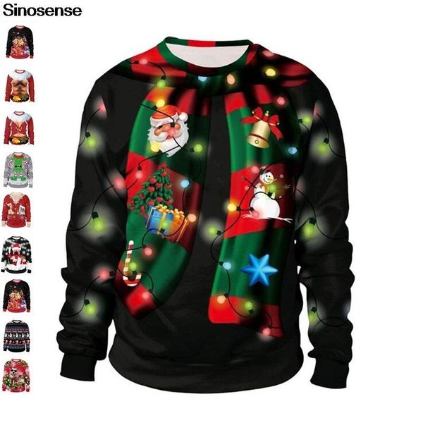 men's sweaters men women snowman santa ugly christmas sweater 3d funny printed autumn winter xmas sweatshirt pullover jumpers, White;black
men's sweaters men women snowman santa ugly christmas sweater 3d funny printed autumn winter xmas sweatshirt pullover jumpers, White;black