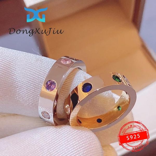 cluster rings s925 sterling silver round color ring with diamond inset, suitable for party couple ring, ladies luxury jewelry brand logo, Golden;silver
cluster rings s925 sterling silver round color ring with diamond inset, suitable for party couple ring, ladies luxury jewelry brand logo, Golden;silver