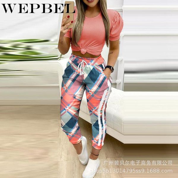 wepbel autumn fashion lace-up high waist pencil pants women's casual stitching printing sports pants, Black;white
wepbel autumn fashion lace-up high waist pencil pants women's casual stitching printing sports pants, Black;white