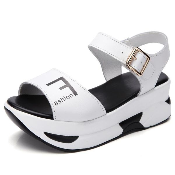 dress shoes sandals women summer fashion chunky platform cowhide wedge heels casual open toe slippers, Black
dress shoes sandals women summer fashion chunky platform cowhide wedge heels casual open toe slippers, Black