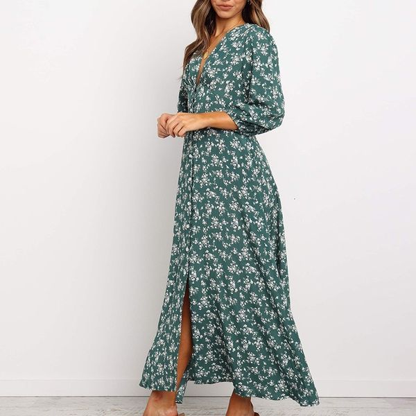 2021 new autumn floral women clothes v-neck long sleeve fashion boho elegant ladies midi es plus size green casual yq13, Black;gray
2021 new autumn floral women clothes v-neck long sleeve fashion boho elegant ladies midi es plus size green casual yq13, Black;gray