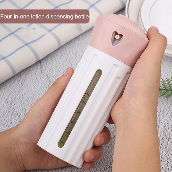 liquid soap dispenser 4-in-1 camping cream travel bottle shampoo leak proof rotation type refillable container portable shower gel
liquid soap dispenser 4-in-1 camping cream travel bottle shampoo leak proof rotation type refillable container portable shower gel
