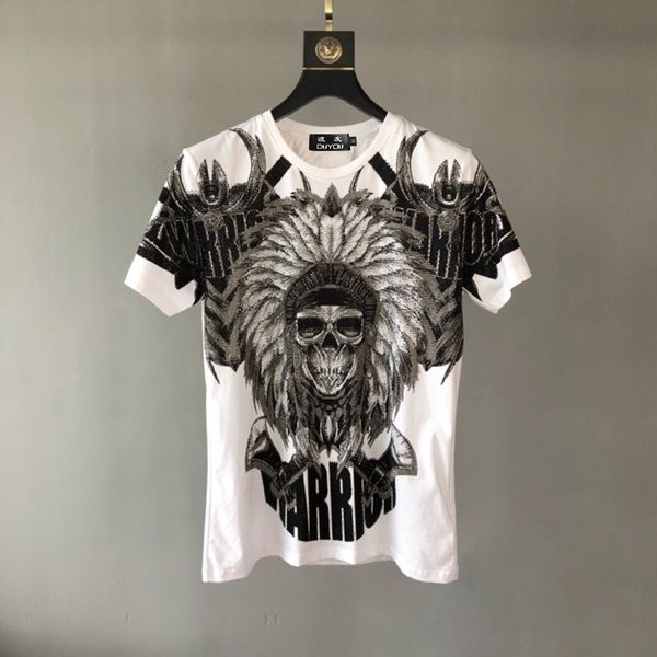 2021 new embalagem saco pp camiseta masculina de luxo crnio strass dos homens das camisetas algodo da forma nova do vero 99tm, White;black
2021 new embalagem saco pp camiseta masculina de luxo crnio strass dos homens das camisetas algodo da forma nova do vero 99tm, White;black