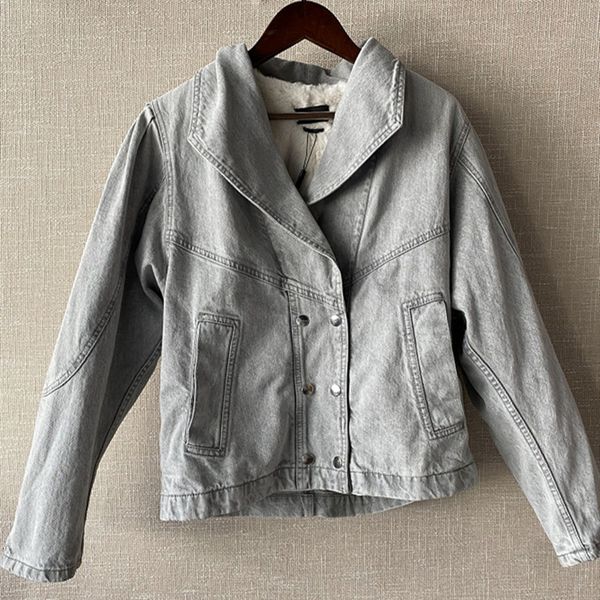 2021 new denim jacketwomen solid color double breasted sleeve casual coat autumn winter mg8x, Black;brown
2021 new denim jacketwomen solid color double breasted sleeve casual coat autumn winter mg8x, Black;brown