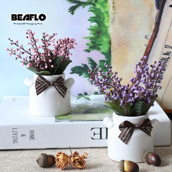 1 set artificial flowers bonsai ceramics plum blossom with vase fake potted flowers for festive party decoration
1 set artificial flowers bonsai ceramics plum blossom with vase fake potted flowers for festive party decoration