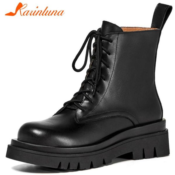 boots karin fashion girl 2021 autumn motorcycle platform chunky heels shoelace women genuine leather shoes, Black
boots karin fashion girl 2021 autumn motorcycle platform chunky heels shoelace women genuine leather shoes, Black