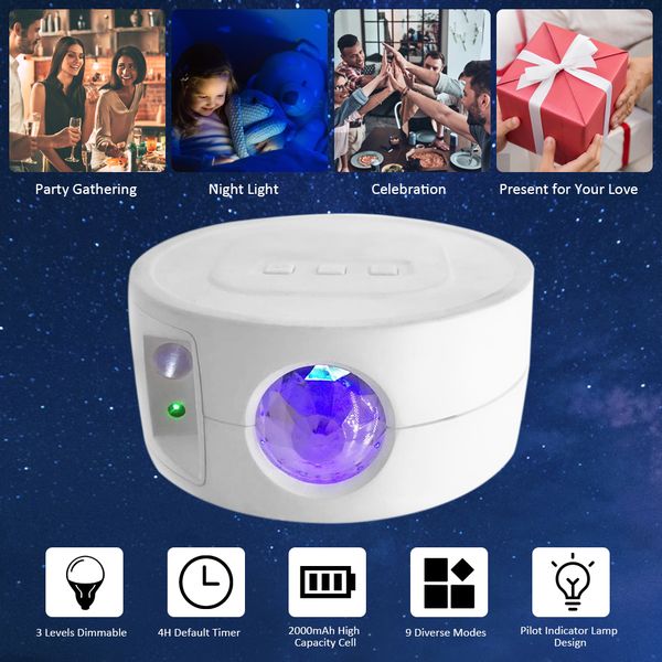 2021 new night light projector lamp with 9 different lighting modes effects 3 adjustable levels of brightness adjustable/4h timing adjustmen
2021 new night light projector lamp with 9 different lighting modes effects 3 adjustable levels of brightness adjustable/4h timing adjustmen