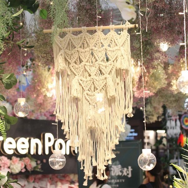 tapestries macrame wall hanging tapestry bohemian hand-woven home decoration for wedding bedroom living room 45x77cm
tapestries macrame wall hanging tapestry bohemian hand-woven home decoration for wedding bedroom living room 45x77cm