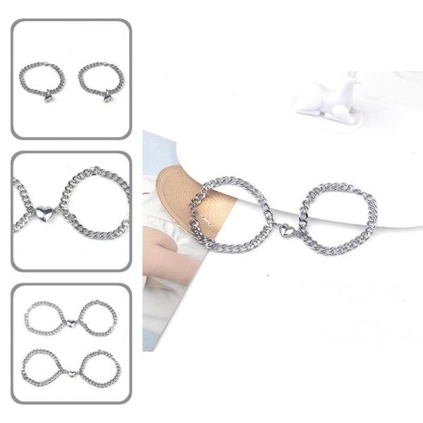 bangle stainless steel 2pcs chic half heart matching couple bangles stylish bracelets versatile for prom, Black
bangle stainless steel 2pcs chic half heart matching couple bangles stylish bracelets versatile for prom, Black
