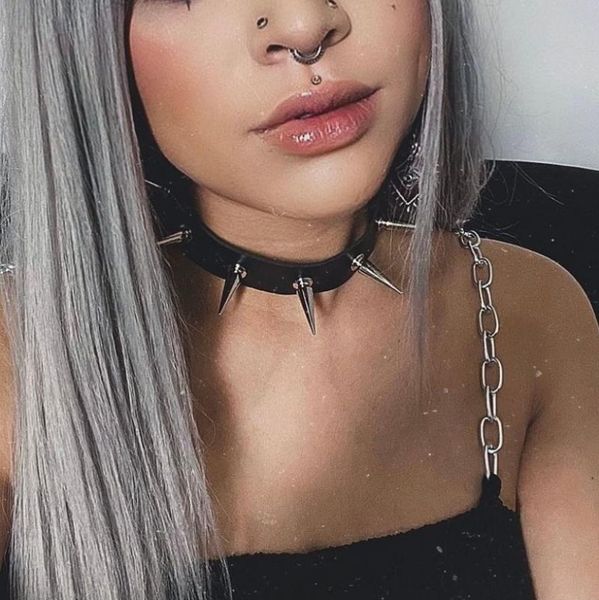 goth clothes spiked choker for women leather punk charms necklace gossip girl 90s style jewelry friend gifts accessories, Golden;silver
goth clothes spiked choker for women leather punk charms necklace gossip girl 90s style jewelry friend gifts accessories, Golden;silver