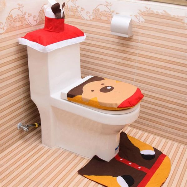 carpets 3pc christmas closestool cover santa claus toilet seat & water set decorations for bathroom mat2021
carpets 3pc christmas closestool cover santa claus toilet seat & water set decorations for bathroom mat2021