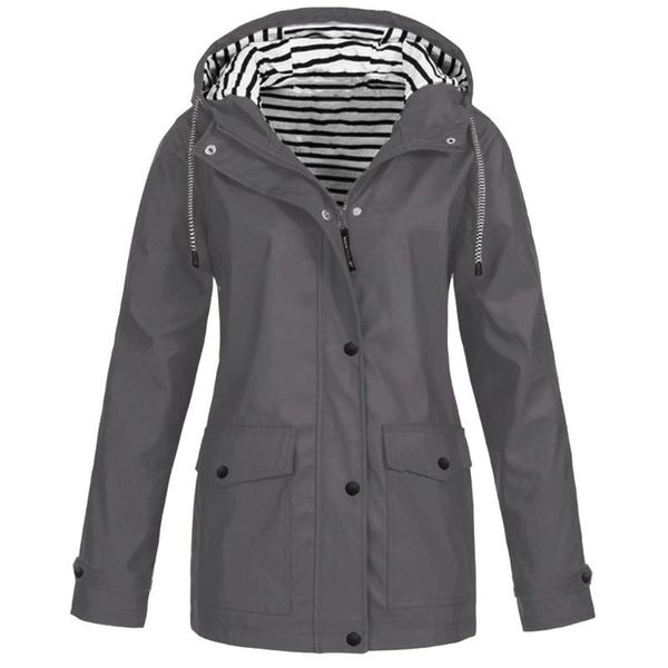 women's jackets plus size rain jacket women winter outdoor waterproof raincoat casual vintage hooded chaquetas mujer 2021, Black;brown
women's jackets plus size rain jacket women winter outdoor waterproof raincoat casual vintage hooded chaquetas mujer 2021, Black;brown