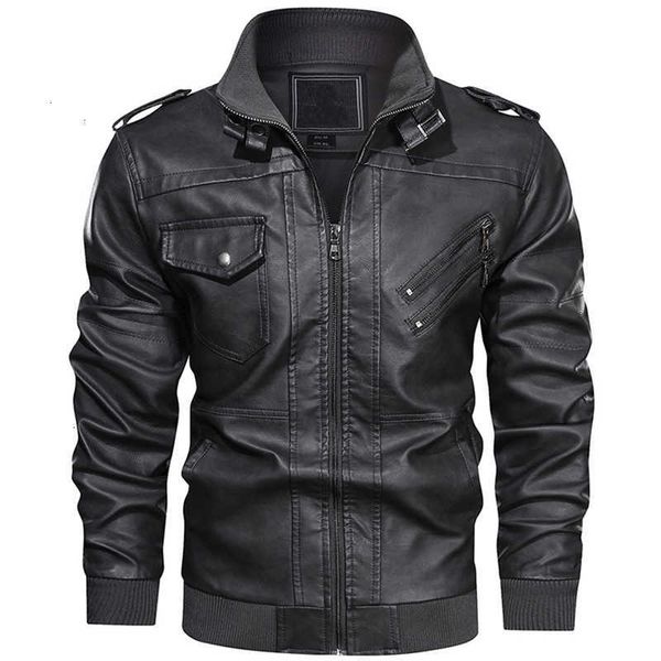 eu size men's zipper motorcycle coat military bomber man casual pu leather jacket chaqueta cuero hombre, Black
eu size men's zipper motorcycle coat military bomber man casual pu leather jacket chaqueta cuero hombre, Black