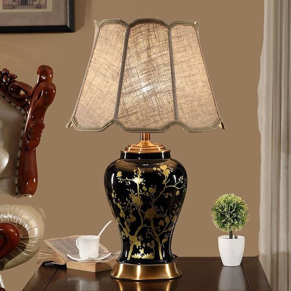 new chinese retro black white ceramic table lamp for living room study bedroom bedside lamp night light simple decorative
new chinese retro black white ceramic table lamp for living room study bedroom bedside lamp night light simple decorative