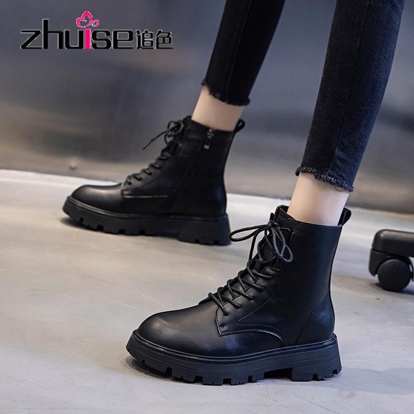 boots genuine leather ladies women lace up low heel casual ankle for students shoes woman short, Black
boots genuine leather ladies women lace up low heel casual ankle for students shoes woman short, Black