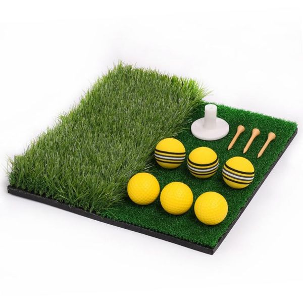 golf hitting mat set for portable driving, chipping, training aids for backyard with adjustable tees and foam practice balls new
golf hitting mat set for portable driving, chipping, training aids for backyard with adjustable tees and foam practice balls new