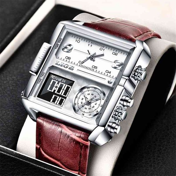 lige sports watch men luxury brand waterproof wristwatch men quartz analog military digital watches relogio masculino 210804, Slivery;brown
lige sports watch men luxury brand waterproof wristwatch men quartz analog military digital watches relogio masculino 210804, Slivery;brown
