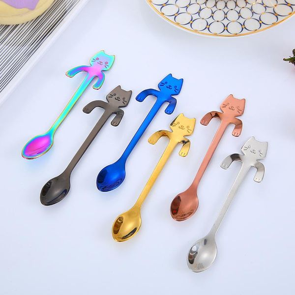 spoons creative cutlery 304 stainless steel spoon cartoon cat tea dessert long handle tableware kitchen accessories
spoons creative cutlery 304 stainless steel spoon cartoon cat tea dessert long handle tableware kitchen accessories