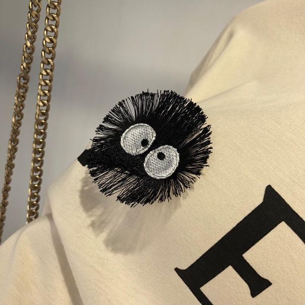 women's t-shirt summer trendy brand design casual versatile letter printing tassel eyes embroidered logo on back crew neck l1, White
women's t-shirt summer trendy brand design casual versatile letter printing tassel eyes embroidered logo on back crew neck l1, White