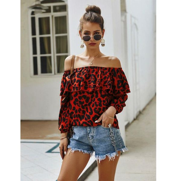 women's blouses & shirts goocheer fashion causal loose women lady leopard print long sleeve off shoulder shirt pullover blouse autumn, White
women's blouses & shirts goocheer fashion causal loose women lady leopard print long sleeve off shoulder shirt pullover blouse autumn, White