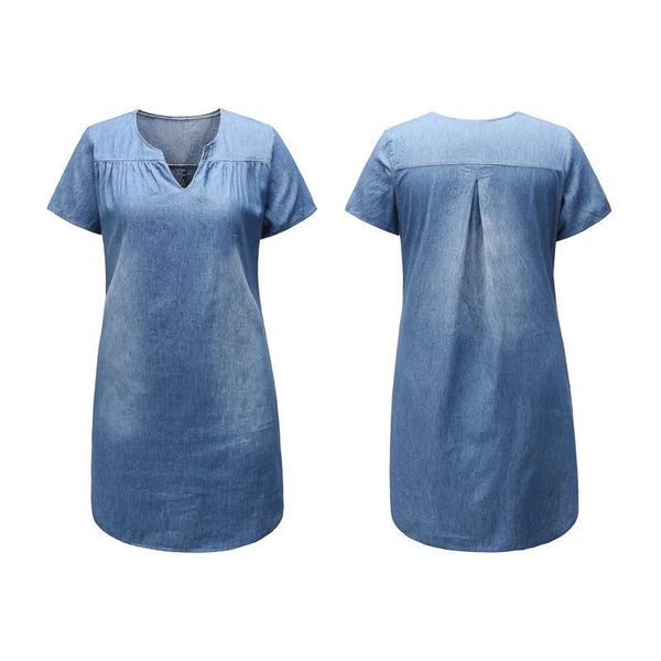 casual dresses womens summer solid color sundress loose comfort v neck shift dress irregular hem short sleeves denim knee length, Black;gray
casual dresses womens summer solid color sundress loose comfort v neck shift dress irregular hem short sleeves denim knee length, Black;gray