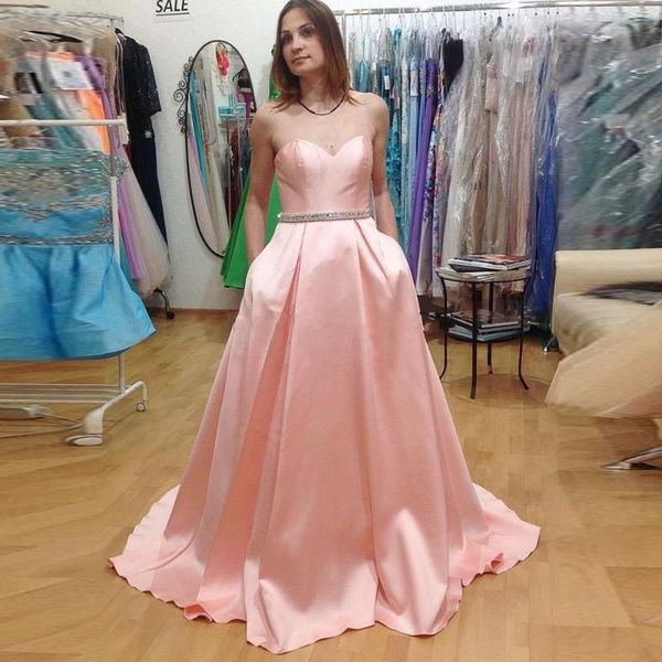 party dresses 2021 ruby bridal robe de bal long prom pink satin beaded women strapless evening pw948, White;black
party dresses 2021 ruby bridal robe de bal long prom pink satin beaded women strapless evening pw948, White;black