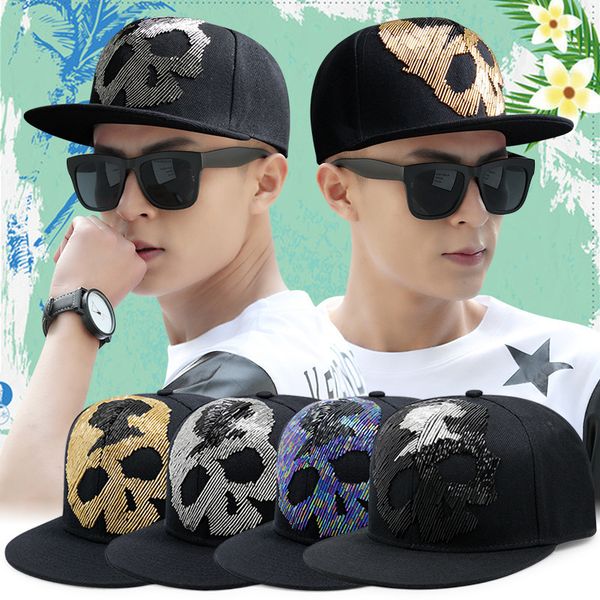 fashion beaded skull rivet baseball spring summer men's and women's fashion hip hop outdoor sunscreen sunshade flat edge cap, Blue;gray
fashion beaded skull rivet baseball spring summer men's and women's fashion hip hop outdoor sunscreen sunshade flat edge cap, Blue;gray