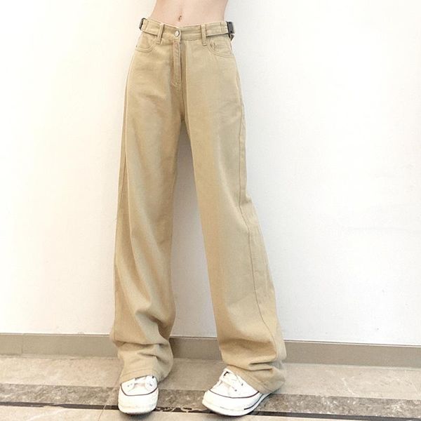 women's pants & capris 2021 streetwear khaki wide leg women casual loose high waist white flared ladies long trousers pantalon cargo fe, Black;white
women's pants & capris 2021 streetwear khaki wide leg women casual loose high waist white flared ladies long trousers pantalon cargo fe, Black;white