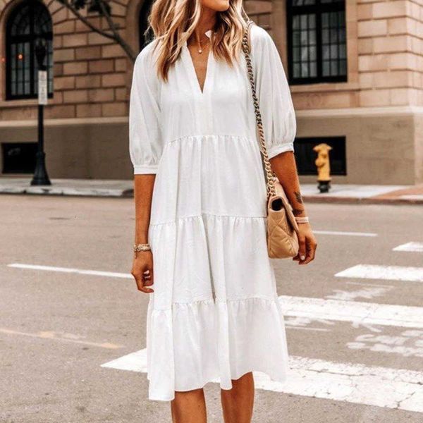 casual dresses women's style college fresh spring summer fashion solid color v-neck lantern sleeve simple oczl, Black;gray
casual dresses women's style college fresh spring summer fashion solid color v-neck lantern sleeve simple oczl, Black;gray