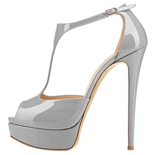 sandals 2021 summer shoes woman fish mouth platform super high heel thin heels women's patent leather buckle sandalias, Black
sandals 2021 summer shoes woman fish mouth platform super high heel thin heels women's patent leather buckle sandalias, Black