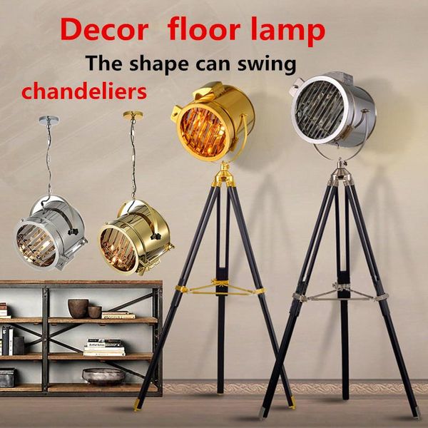 pendant lamps vintage led chandeliers retro floor lamp tripod searchlight for living room decor home luminaire el ac85-265v
pendant lamps vintage led chandeliers retro floor lamp tripod searchlight for living room decor home luminaire el ac85-265v