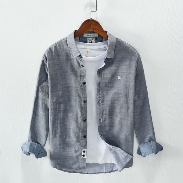 2021 new autumn long-sleeved pure cotton for casual fashion square collar shirts men solid comfortable shirt mens chemise dgxd, White;black
2021 new autumn long-sleeved pure cotton for casual fashion square collar shirts men solid comfortable shirt mens chemise dgxd, White;black