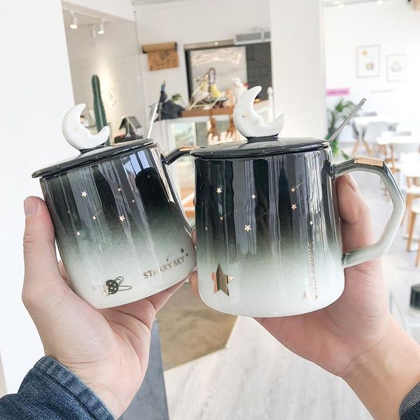 mugs the simple gradient sky pot-bellied ceramic cups with cover a spoon creative mug business coffee cup
mugs the simple gradient sky pot-bellied ceramic cups with cover a spoon creative mug business coffee cup