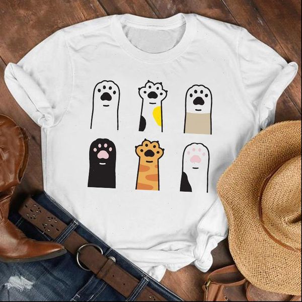 women lady cat paw kawaii 90s fashion ladies girl cartoon shirt clothes tshirt tee womens print t graphic t shirt, White
women lady cat paw kawaii 90s fashion ladies girl cartoon shirt clothes tshirt tee womens print t graphic t shirt, White